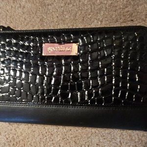Spartina blackleather clutch purse LIKE NEW CONDITION